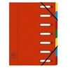 Image de Trieur Harmonika, A4, 7 compartiments, rouge