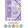 Image de Chemise 3 rabats A4 - couleurs pastels aléatoires - Kreacover