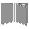 Image de Etui Exacompta - Sachet de 10 étuis PVC Multi-cartes 4 volets