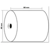 Image de - Rouleau (8 cm x 76 m) - 55 g/m² - 1 rouleau(x) papier pour reçus