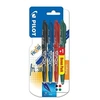 Image de Stylo Frixion Ball effaçable - Lot de 3+1 - Rouge, Vert, Bleu, Noir - Pointe moyenne 0.7