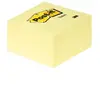 Image de Bloc cube post it repositionnable 76x76mm jaune - bloc de 450 feuilles