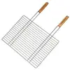 Image de Campingaz 205704 grille pour barbecue rectangulaire simple double manches en bois 53 x 39 cm