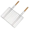 Image de Grille rectangulaire double 54 x 38 cm pour Barbecue