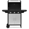 Image de PLANCHA GAZ SUR CHARIOT EX 3 avec couvercle de cuisson