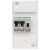 Image de DEBFLEX - Coffret Chauffe-Eau - Tableau Electrique 1 rangée/4 Modules - 1 Contacteur Jour/Nuit Chauffe-Eau + 1 Disjoncteur 2A + 1 Disjoncteur 20A - Pose en Saillie en occasion ou reconditionné