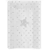 Image de matelas a langer luxe 50 x 70 cm etoile gris toise imprimée