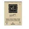 Image de skizzen- und studienblock xl kraft, din a4 60 blatt, 90 g qm, 210 x 297 mm, block mit kopfspirale, mit mikroperforation,