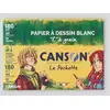 Image de Canson - Pochette papier à dessin - 12 feuilles - A4 - 180 gr - blanc