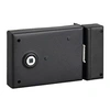 Image de Serrure bec de cane réversible horizontale noir époxy 110x80 mm C6 - 000110