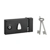 Image de Serrure horizontale Noir epoxy 140x85 mm à pêne dormant demi-tour - Droite - 000111