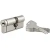 Image de Cylindre de serrure à double entrée en nickel Thirard Transit 2 30x40mm, lot de 1