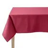 Image de Coucke Nappe unie en coton, traitée Teflon, Made in France, CAMBRAI rouge 180 x 300 cm