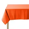 Image de Coucke Nappe unie en coton, traitée Teflon, Made in France, CAMBRAI, orange 180 x 180 cm