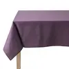 Image de Coucke Nappe unie en coton traitée Teflon, Made in France CAMBRAI violet Ovale - 160 x 240 cm
