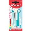 Image de Agrafeuse Universal Metal Pastel Half Strip 24-26/6 avec 400 agrafes Vert et Argent
