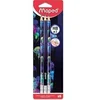 Image de 6 crayons graphite - HB - N°2 - Embout gomme - Mine résistante - - Deepsea