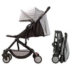 Image de Poussette compacte - YUKO - 0 a 36 mois (max 15 kg) - Sangle de portage - 4 roues - Noir