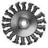 Image de Bosch 2608622059 Brosse Circulaire 115 Mm, 0,5 Mm, 12 Mm, M14, A Fils Torsadés Idéale Pour Le Nettoyage De Cordons De Soudure. C