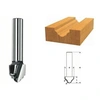 Image de Bosch 2608628398 Fraise à Profiler H Queue 8 Mm Rayon 2,4 Mm Diamètre 12,7 Mm Longueur Utile 12,7 Mm / Longueur Totale 46 Mm