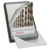 Image de Coffret de 10 forets HSS à queue droite X-Pro Bosch