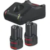 Image de Kit de démarrage batterie 12V et chargeur Bosch Professional GBA Li-Ion CoolPack 2Ah