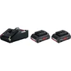 Image de Bosch Professional Chargeur De Batterie Standard Starter 2x Pro Core18v 4.0ah+gal 18v-40 One Size