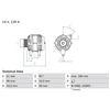 Image de Alternateur 3925 Bosch Bosch 3925 Opel;Saab;Vauxhall