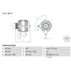 Image de Alternateur 3837 Bosch Bosch 3837 Ford;Seat;Skoda;Volkswagen