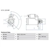 Image de Démarreur 1742 Bosch Bosch 1742 Opel;Saab;Vauxhall
