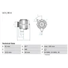 Image de Alternateur 4018 Bosch Bosch 4018 Mercedes-Benz;Puch