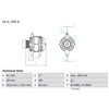 Image de Alternateur 4368 Bosch Bosch 4368 Opel;Vauxhall