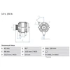 Image de Alternateur 4440 Bosch Bosch 4440 Citroen;Fiat;Lancia;Peugeot;Suzuki