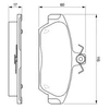 Image de Kit De Plaquettes De Frein, Frein À Disque Bp037 Bosch Bosch Bp037 Lada;Mg;Rover