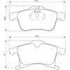 Image de Plaquettes de frein avant (4 pièces) Bosch Bp420 - 0986424707