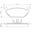 Image de Plaquettes de frein avant (4 pièces) Bosch Bp175 - 0986424364