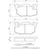 Image de Plaquettes de frein avant (4 pièces) Bosch Bp758