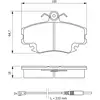 Image de Plaquettes de frein avant (4 pièces) Bosch Bp713 - 0986467720