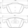 Image de Plaquettes de frein avant (4 pièces) Bosch Bp935 - 0986424794