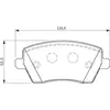 Image de Plaquettes de frein avant (4 pièces) Bosch Bp936 - Bp2697