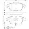 Image de Plaquettes de frein avant (4 pièces) Bosch Bp938 - 0986424797