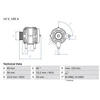 Image de Alternateur 4727 Bosch Bosch 4727 Alfa Romeo;Opel;Vauxhall