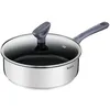 Image de Tefal Sauteuse 24 cm, Induction, Revêtement intérieur antiadhésif, Acier inoxydable, Garantie 10 ans, Bords verseurs, Poignées ergonomiques isolantes, Poêle, Casserole, Daily Cook G7133244 en occasion ou reconditionné