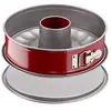Image de Moule a savarin Delibake en acier - à~ 25 cm - Rouge et gris - Avec charniere