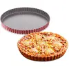 Image de Tefal Delibake acier rouge carbone moule à tarte 28cm fond amovible,