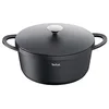 Image de TEFAL Trattoria E21853 Cocotte en fonte d'aluminium avec couvercle en fonte d'aluminium, revêtement anti-adhésif, bonne rétention de la chaleur, pour les plats braisés, protection des poignées en en occasion ou reconditionné