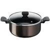 Image de Tefal Faitout 24 cm (4,7 L) + couvercle verre, Tous feux sauf induction, Revêtement antiadhésif, Fabriqué en France, Easy Cook & Clean B5544602 en occasion ou reconditionné