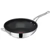 Image de Tefal Jamie Oliver by Cook's Classics E3068835 Poêle wok 28 cm Revêtement anti-adhésif Compatible induction Passe au four Acier inoxydable Poignée rivetée en occasion ou reconditionné