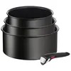 Image de LOT 3 CASSEROLES 16/18/20 CM + 1 POGNEE AMOVIBLE INGENIO ECO RESIST INDUCTION L3979202