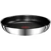 Image de Tefal - Ingenio Preference Poêle Antiadhésif - 28 cm - Inox | Batterie de cuisine induction avec poignée amovible brevetée - Cuisson four et frigo - Revêtement Titanium en occasion ou reconditionné